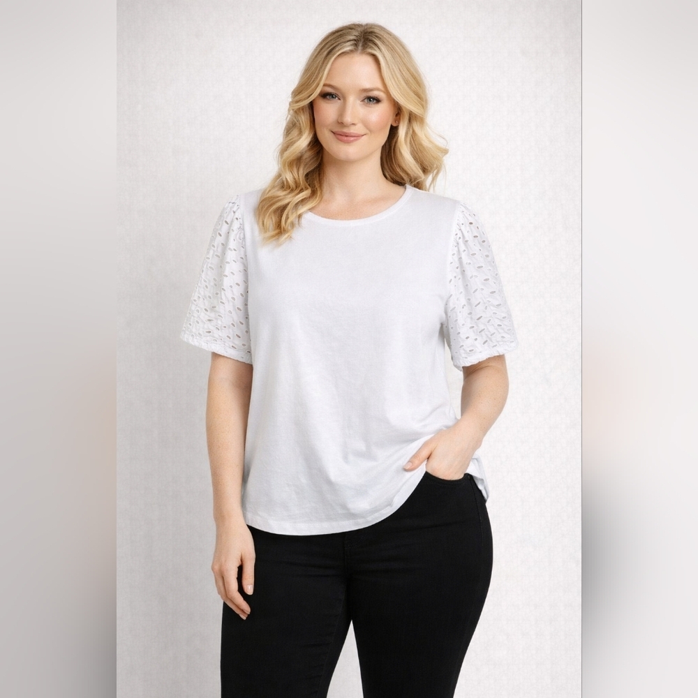 Express lightweight white cotton preppy shirt